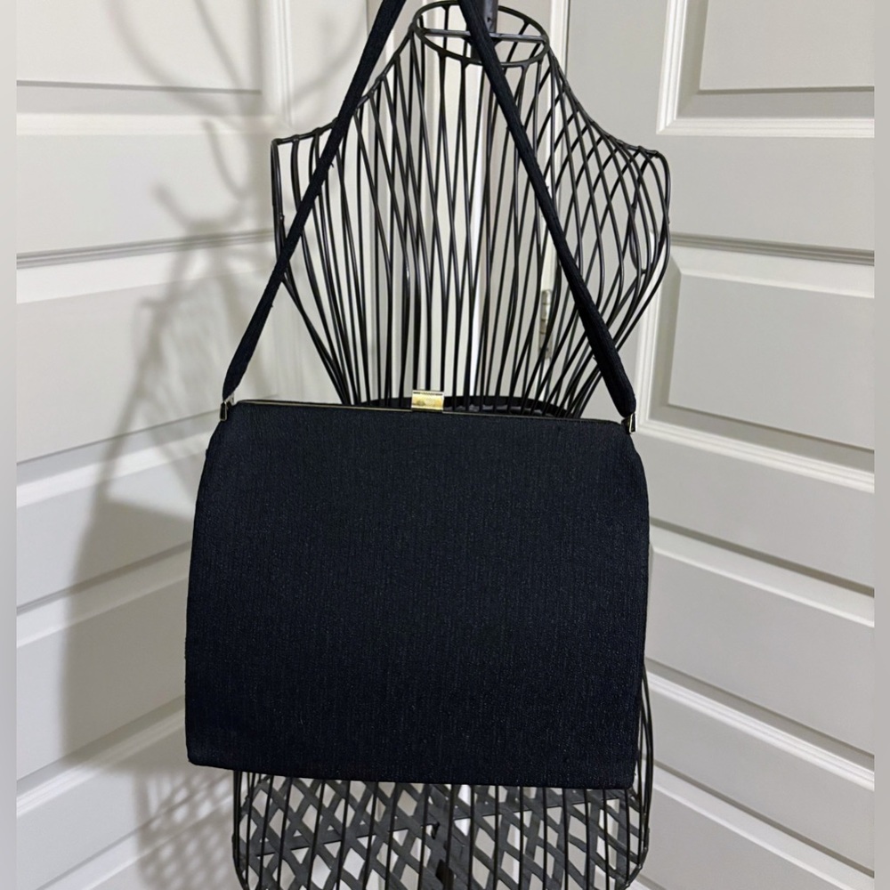 Vintage Black Cloth Elegant Women's Bag